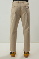 Skin Fitted Cotton Chinos Self Material - Fawn