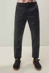 Skin Fitted Cotton Chinos Plain - Black