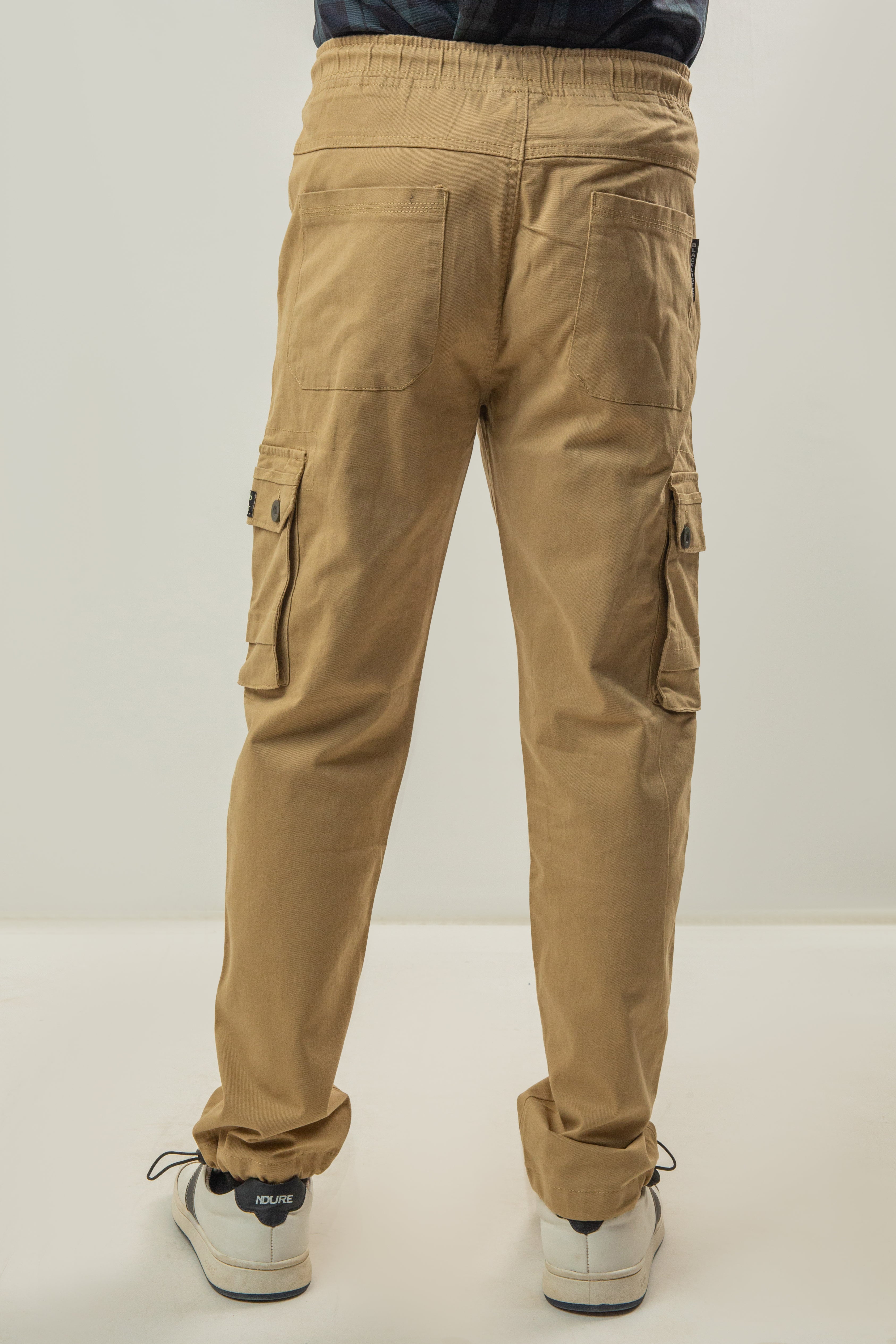 Cotton Twill Cargo Pants - Fawn