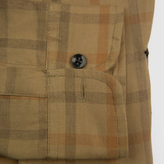 Formal Check Shirt (Brown)