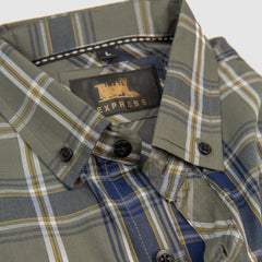 Formal Check Shirt (Green)