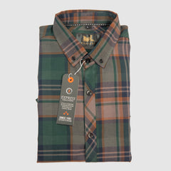 Check Design All Time Favorite Casual Full Sleeves Shirt - Greenish