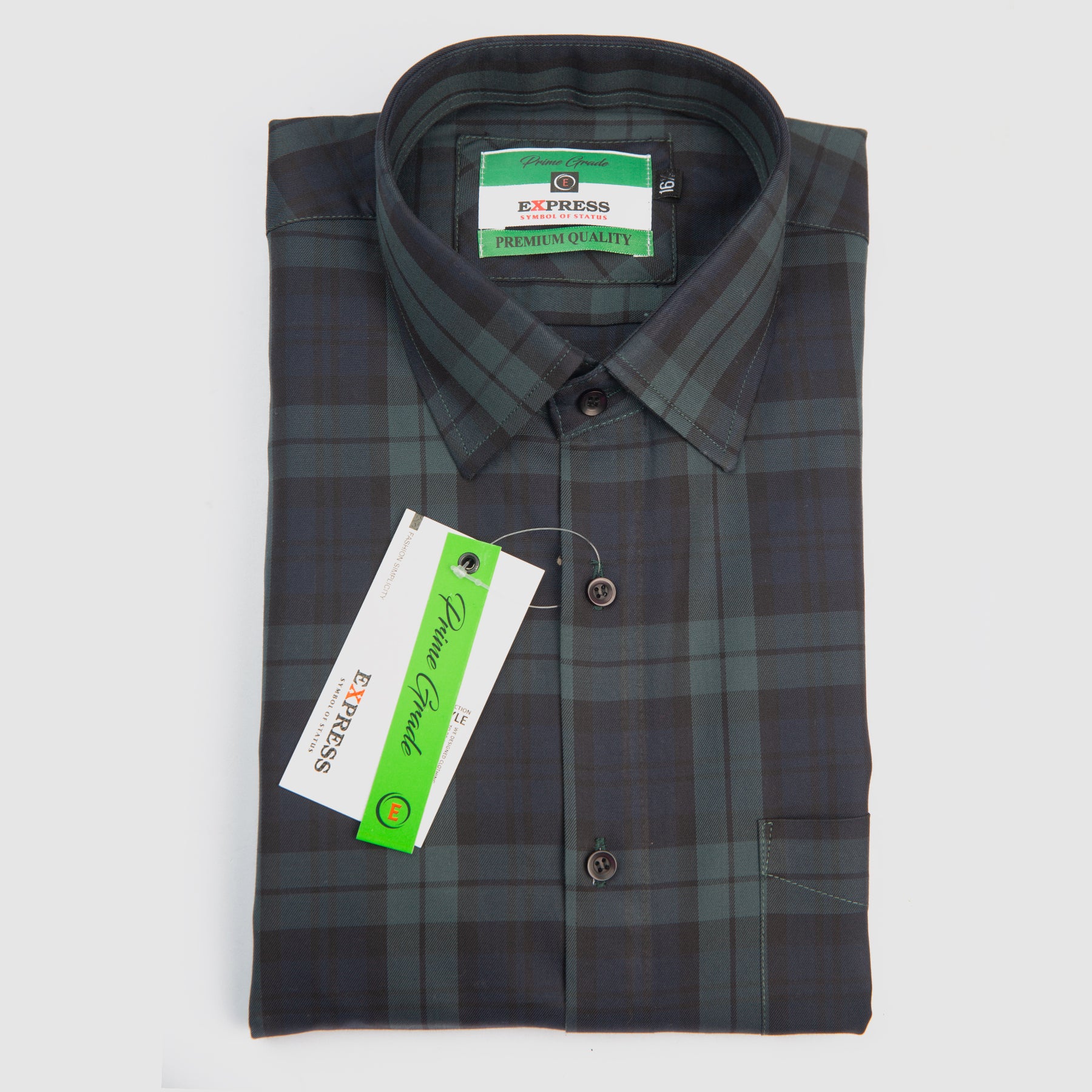 Formal Check Shirt (Black)