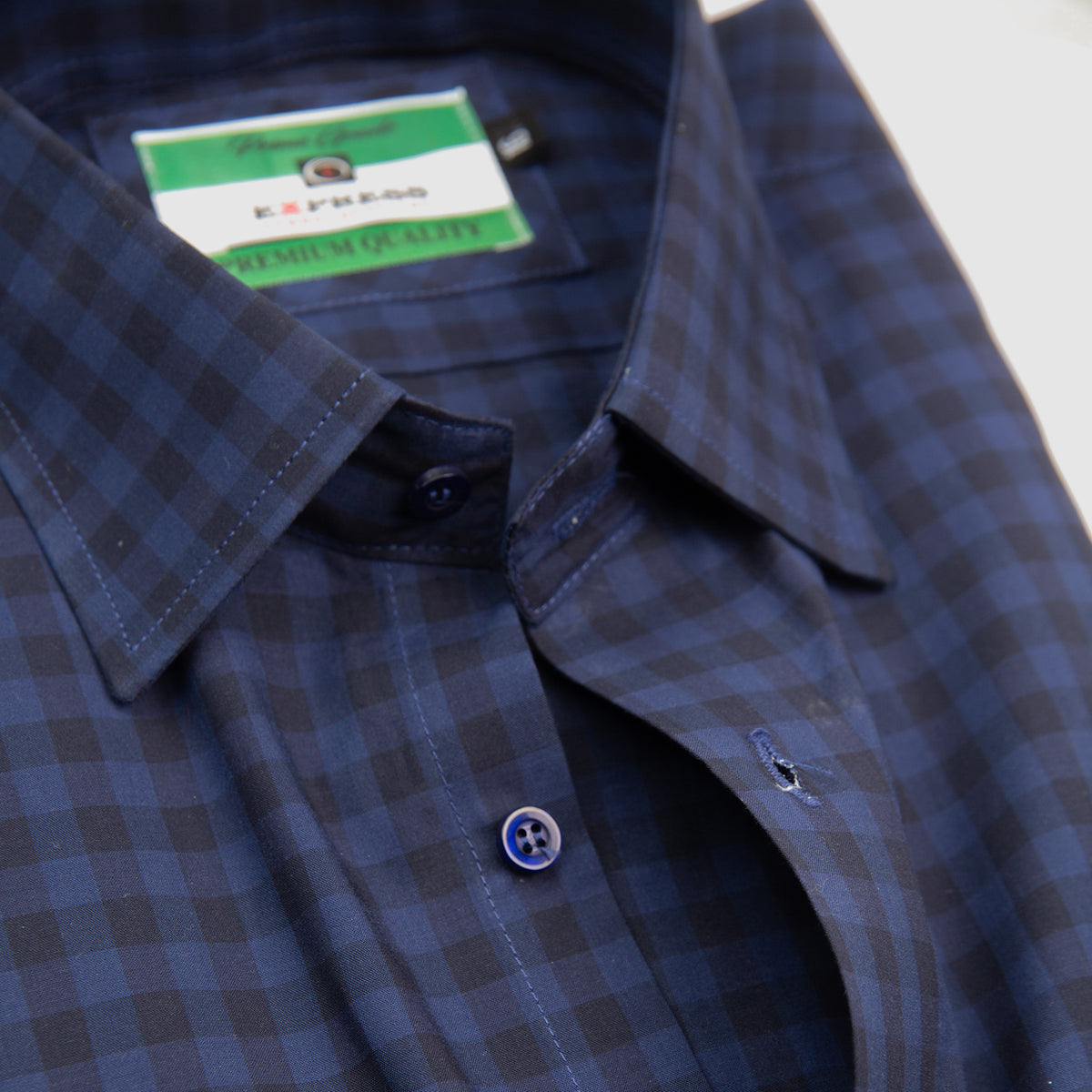 Formal Check Shirt (Blue)