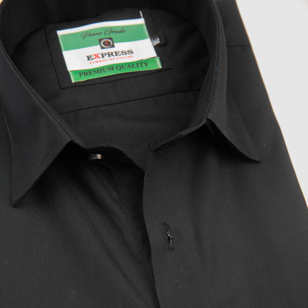 Formal Plain Shirt (Black)