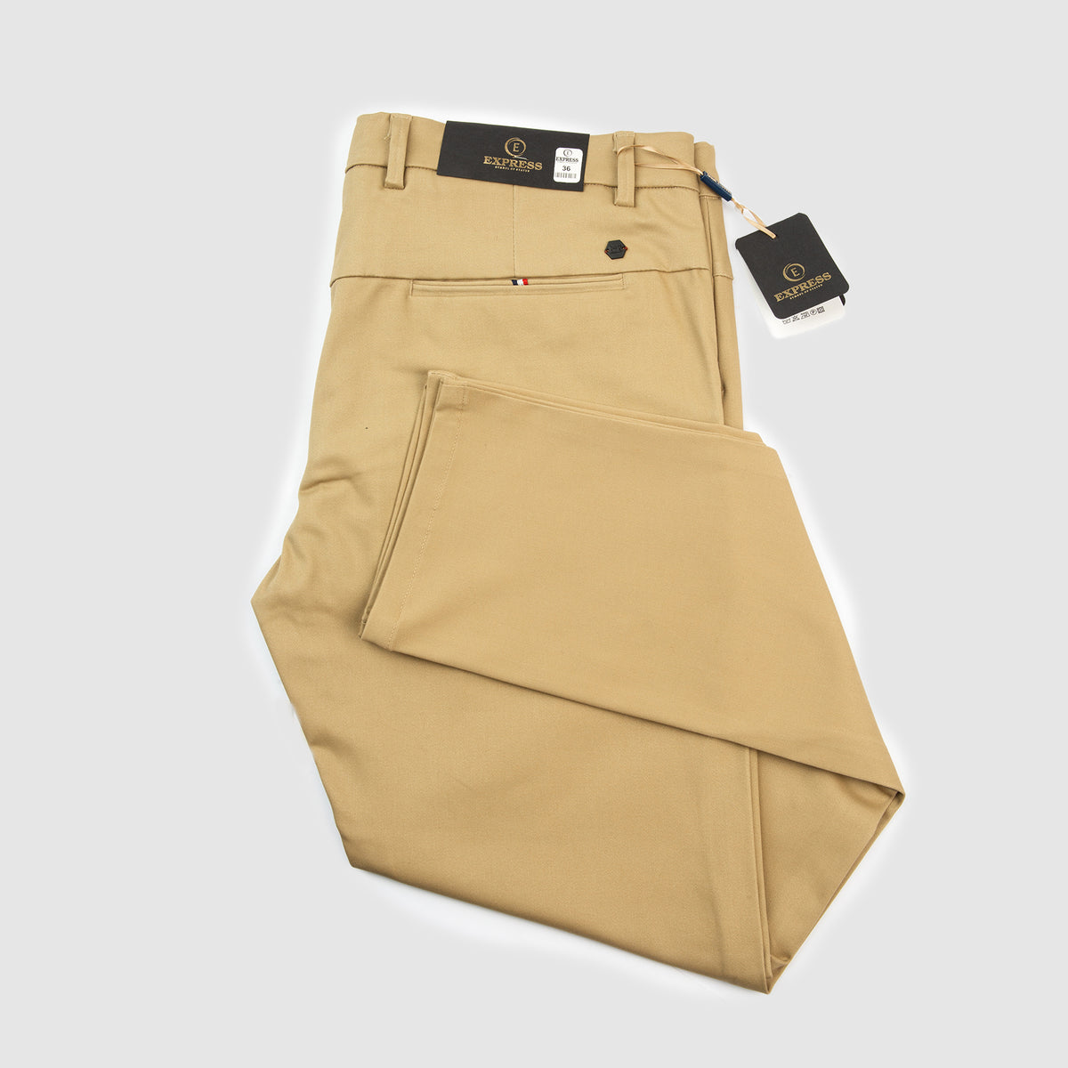 Fawn Skin Fitted Cotton Chinos