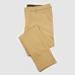 Fawn Skin Fitted Cotton Chinos