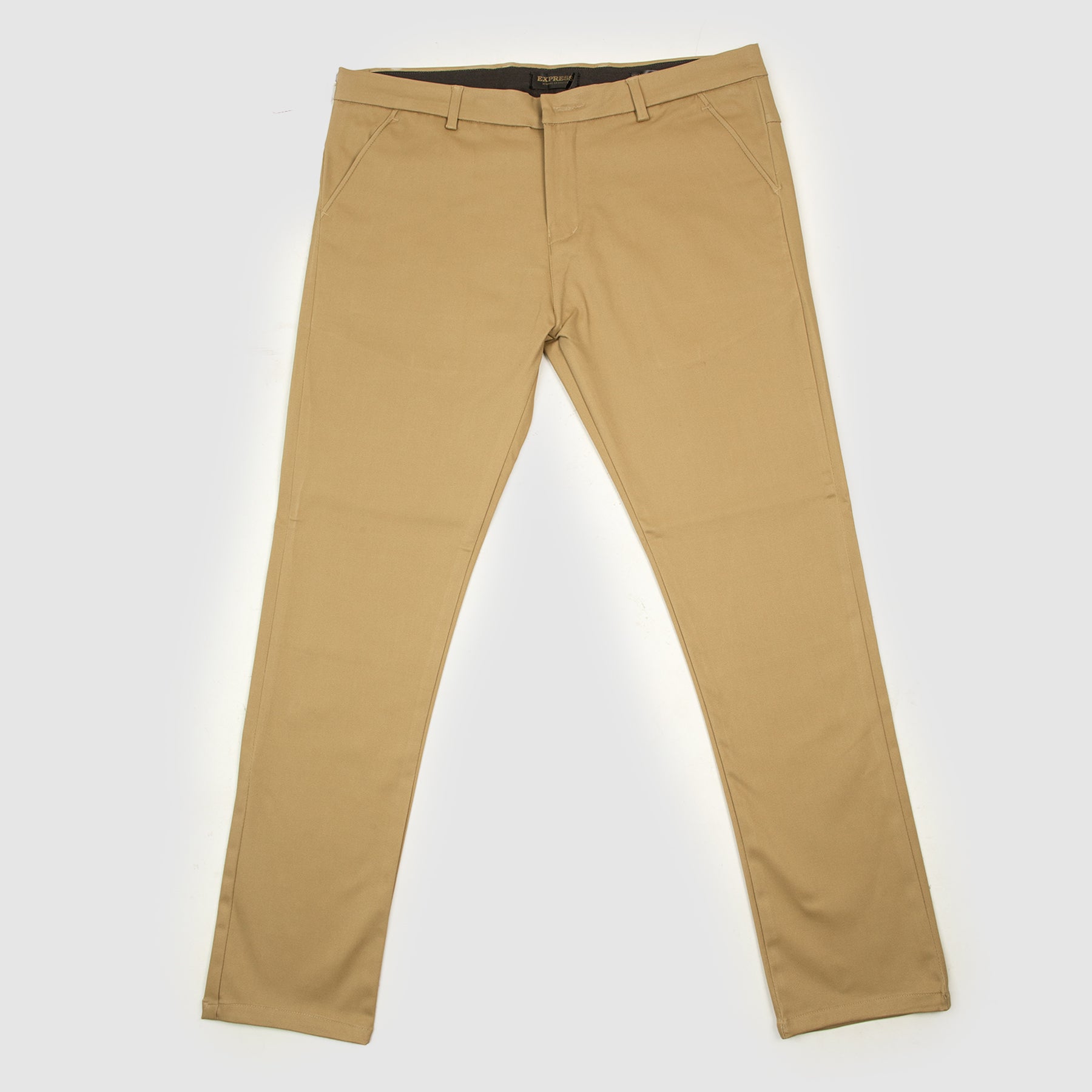 Fawn Skin Fitted Cotton Chinos