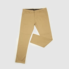 Fawn Skin Fitted Cotton Chinos