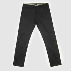 Black Skin Fitted Cotton Chinos