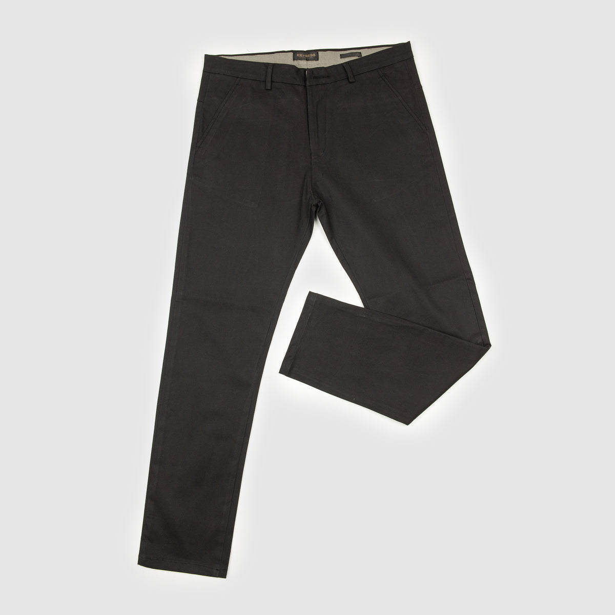 Skin Fitted Cotton Chinos Plain - Black