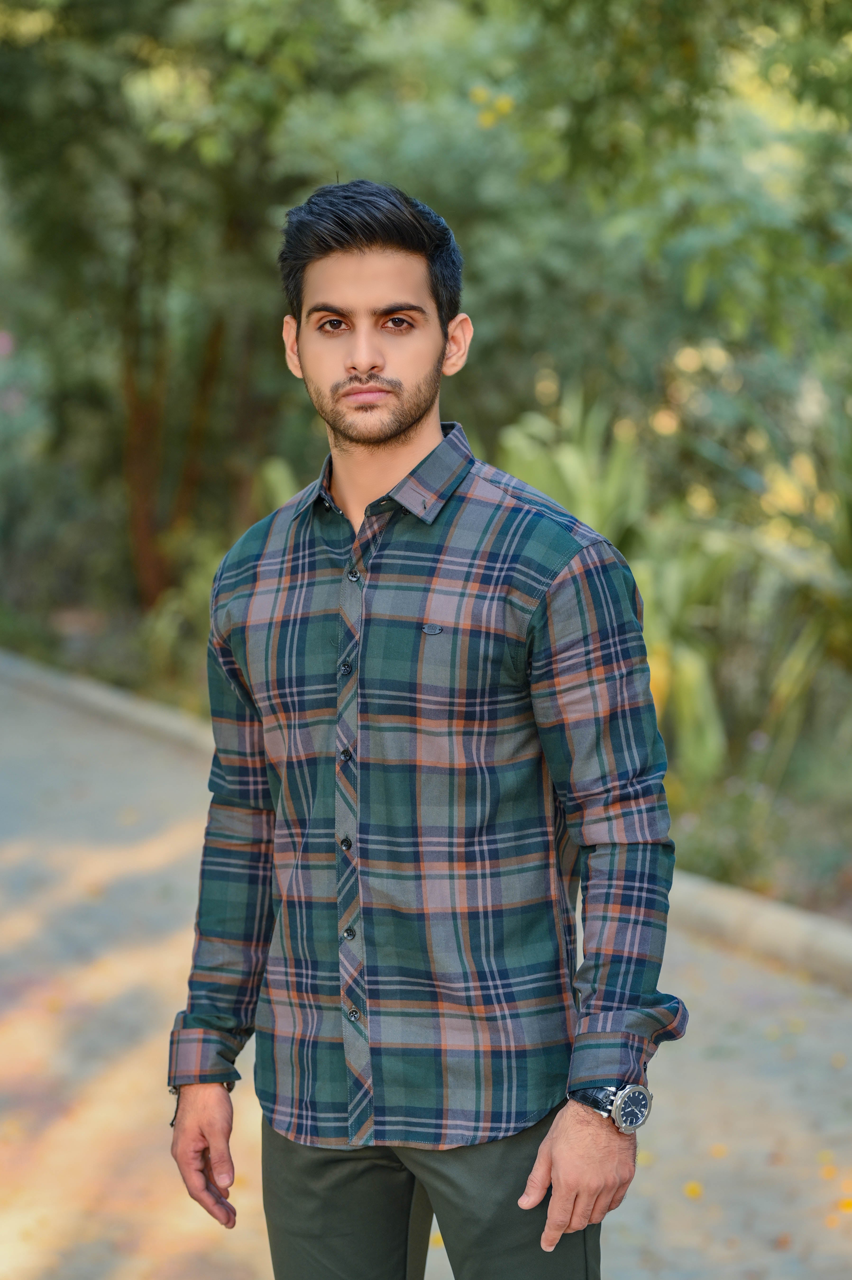 Formal Check Shirt (Blue and Purple) (Copy)