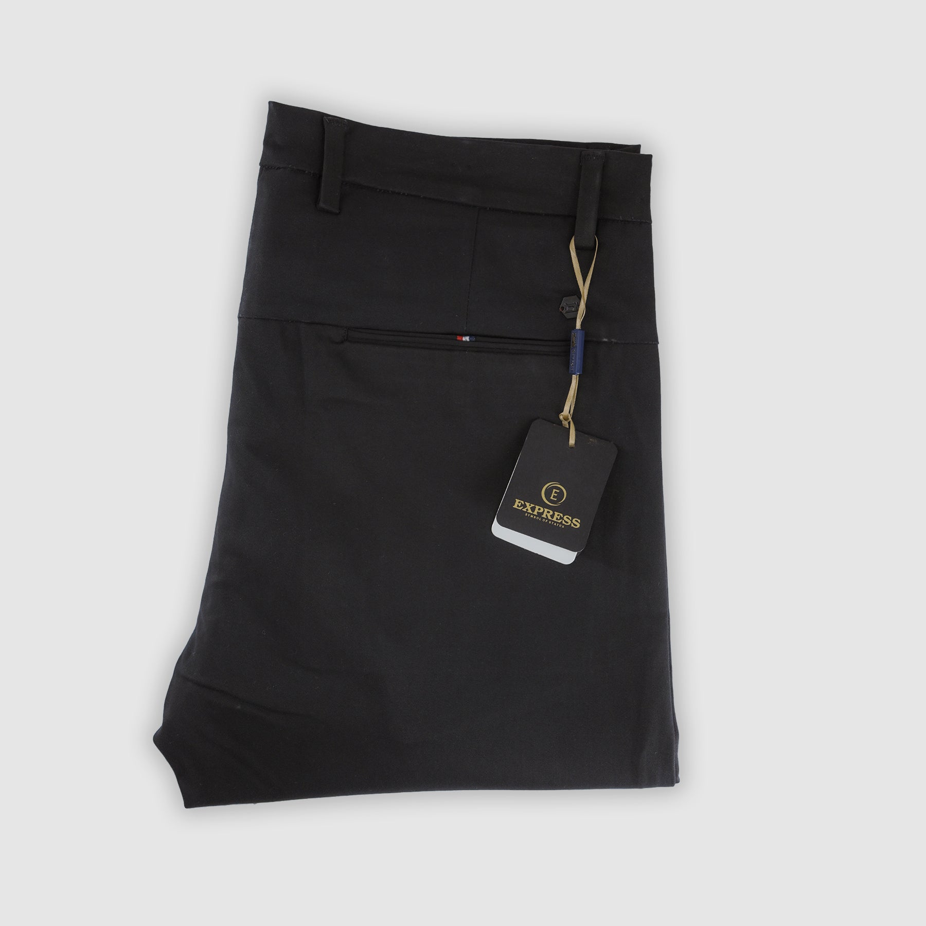 Black Skin Fitted Cotton Chinos